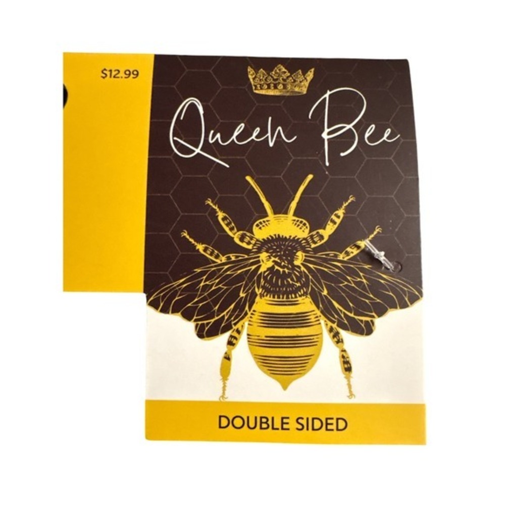 Queen Bee Garden Flag Double Sided‎ 12x18 Honeycomb Die Cut New